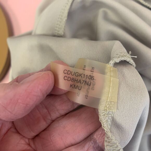 Calvin Klein Embroidered Dress Lace Mesh Sheer Metallic Cocktail Formal Wedding - Picture 9 of 14